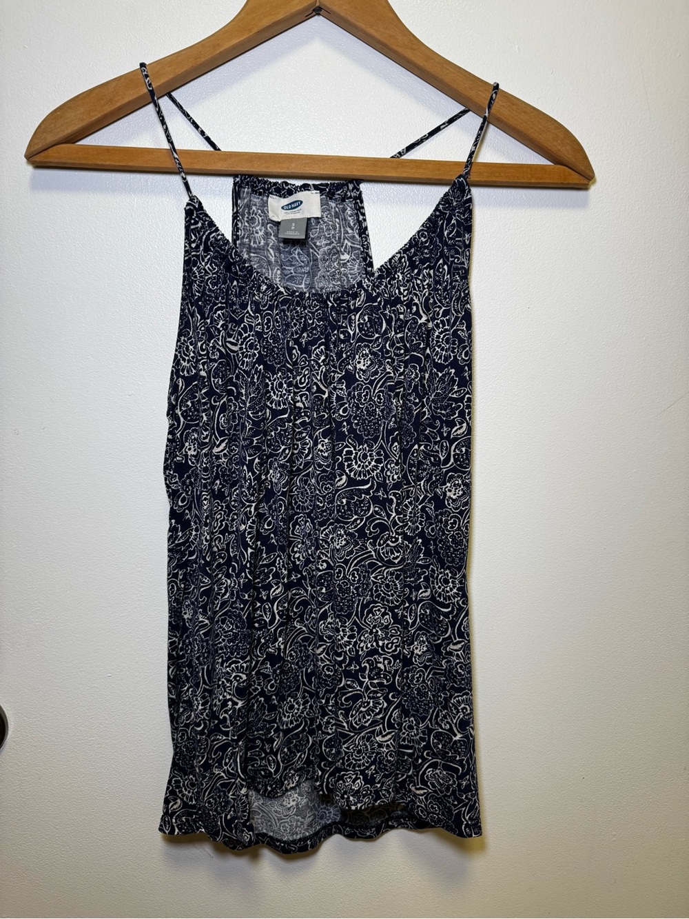 Old Navy Navy Floral-Print Spaghetti Strap Camisole